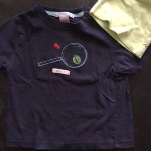 Navy blue beetle shirt